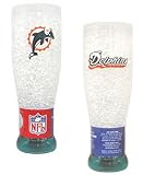 Miami Dolphins Crystal Pilsner Glass