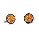 Hand Painted Australian Two Cent Coin Cufflinks