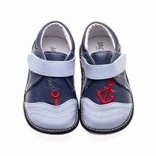 Jack and Lily Navy & Light Blue Anchor Baby Shoes