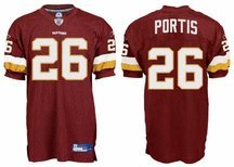 Reebok Washington Redskins Clinton Portis Authentic Jersey Size 54