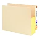 Smead End Tab File Pocket, Reinforced Straight-Cut Tab, 5-1/4" Expansion, Tyvek&reg;-Lined&reg; Gusset, Letter Size, Manila, 10 per Box (75174)