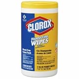 Lemon Scent Disinfecting Wet Wipes, Cloth, 7 x 8, 75/Canister, 6/Carton