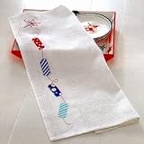 Firecracker Waffle Weave Dishtowel by Arkansas Flag and Banner