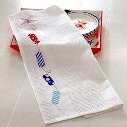 Firecracker Waffle Weave Dishtowel by Arkansas Flag and Banner