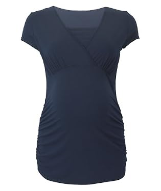 Nursing Wrap Top - Navy