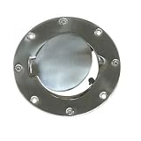 Omix-Ada 11134.01 Polished Stainless Steel Gas Hatch for Jeep