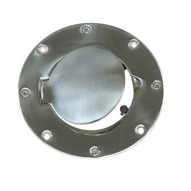 Omix-Ada 11134.01 Polished Stainless Steel Gas Hatch for Jeep