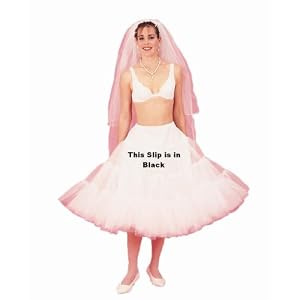 New Black Poodle Crinoline Skirt Bridal Petticoat Wedding Gown Slip (108DSPB24long)