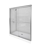 KOHLER K-702206-L-MX Fluence Frameless Bypass Shower Door, Matte Nickel