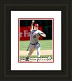 Framed 8 X 10 photo of John Lackey Los Angeles Angels.