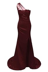 Sexy Chiffon Applique Backless One Shoulder Sleeveless Mermaid Evening Dress/Prom Dress  with a Brush/Sweep Train 