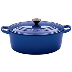 Le Creuset Enameled Cast-Iron 15-1 2-Quart Oval French Oven, Cobalt by Le Creuset