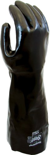 SHOWA6797 Full Neoprene Coated Chemical Resistant Safety Glove with Cotton Liner and Smooth Grip