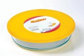 Lancaster Colony GD16495257 Round Roaster with Color Plastic Lid, 2.5 qt, pk 6 st