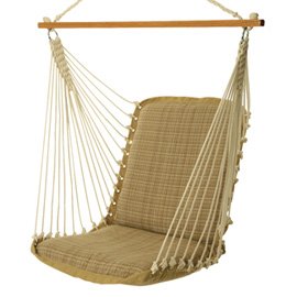 DuraCord Cushioned Single Swing - Woodlands Birch by Porch Swings