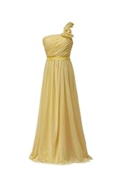 Plus Size Chiffon/Satin One Shoulder Pleated  Evening Dress/Bridesmaid Dress/Prom Dress/Party Dress  With Ruffles