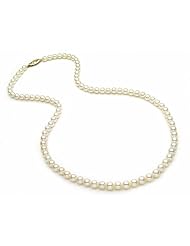 36" AA+ 4.5x5mm Akoya Cultured Pearl Necklace
