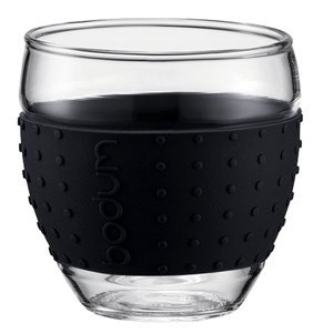 Bodum Pavina Espresso Glass - Silicone Grip - Black  Picture
