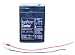 CF6V4.5AH Emergency Light Rechargeable EaglePicher Battery with Leads