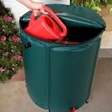 45 Gallon Folding Rain Barrel (Green) (24H x 24W x 24D)