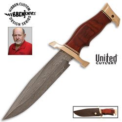 Gil Hibben Karate Master Fighter Damascus Steel Knife