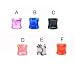 UV Swirling Marble Hollow Saddles, 8 , black - C title=