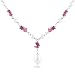 Pink Tourmaline, and Pearl Necklace, 18