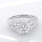 Image of 1.50 Carat Round Diamond Designer Ring in 18ct Solid White Gold