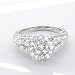 1.50 Carat Round Diamond Designer Ring in 18ct Solid White Gold