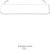 Big Sale Oxford Garden 1C72HU 6-Feet Bench Cushion, Hunter Green