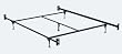 Standard Headboard/Footboard Queen Size Bed Frame with 5 Legs and Glides By Hollywood Bed Frame