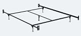 Standard Headboard/Footboard Queen Size Bed Frame with 5 Legs and Glides By Hollywood Bed Frame