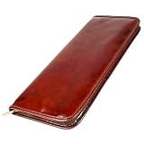 Pratesi Brunelleschi Dark Brown Italian Leather Tie Case
