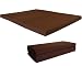 Brand New Brown Shikibuton Trifold Foam Beds 4" Thick X 60" Wide X 80" Long, 1.8 lbs high density resilient white foam, Floor Foam Folding Mats, Floor Seat, Meditation, Yoga, Queen Size.