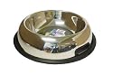 Stainless Steel Bowl Brushed Silver 32oz Med Dog Bulk Deal of 5