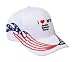 I Love/Heart Dandie Dinmont Terrier Adult USA Flag Racing Flame Hat / Cap