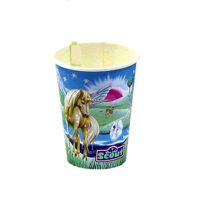 Papp-Becher Scout-Fantasy,0,26l, 8 St./Pack.250gsm Papp-Becher Scout-Fantasy,0,26l, 8 St./Pack.250gsm