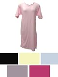 Pack of 6 Short Sleeve Fun Solid Color Cotton Nightgowns Plus Size 2X
