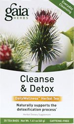 Gaia Herbs - Cleanse And Detox Daily Wellness Herbal Tea, 20 tea bags