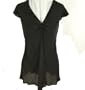 Alfani Woman Beaded Trim Blouse Black 16W