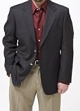 Kilburne & Finch Classic Black 2-Button Center-vented Blazer