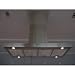 36 Stainless Steel Island Range Hood With 900 CFM Touch Sensitive LED Control Panel Dishwasher Safe 6 Speed Levels with Timer Function & 6 Round Duct Vent