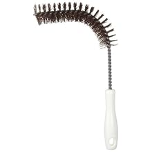 Carlisle 4016101 Brown 1-1/2-Inch Bent Valve & Fitting Brush with Plastic Handle (Case of 12)