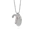 Eve's Addiction Sterling Silver and CZ Aries Zodiac Charm Necklace
