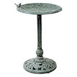 Midas-Lin #C805-66 Englis Ivory Aluminum Birdbath