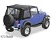 Bestop 51709-36 Supertop Soft Top w/Framework and Clear Windows (Doors Not Included)