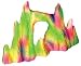Funky Fluorescents Rock Pinnacle Aquarium Ornament