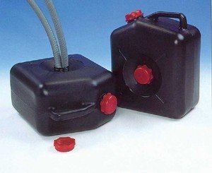 Black waste water carrier Jerry Can, caravan, motorhome.