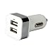 LipiWorld 2-Port USB Car Charger (Silver) RS.149.00