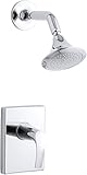 KOHLER K-T18489-4-CP Symbol Rite-Temp Pressure-Balancing Shower Faucet Trim, Polished Chrome [並行輸入品]